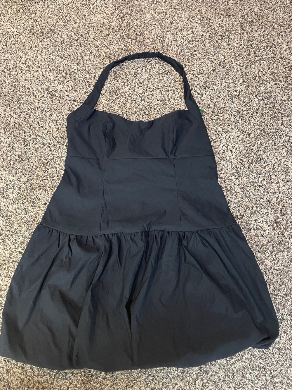 Wild Fable Halter Bubble Hem Mini Black Party Dress Size XXL NWT